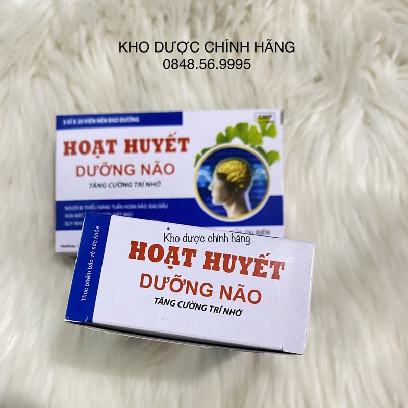 HOẠT HUYẾT DƯỠNG NÃO MediUSA tăng cường trí nhớ hộp 100v - Phòng ngừa tai biến mạch máu não, giảm đau đầu, mất ngủ