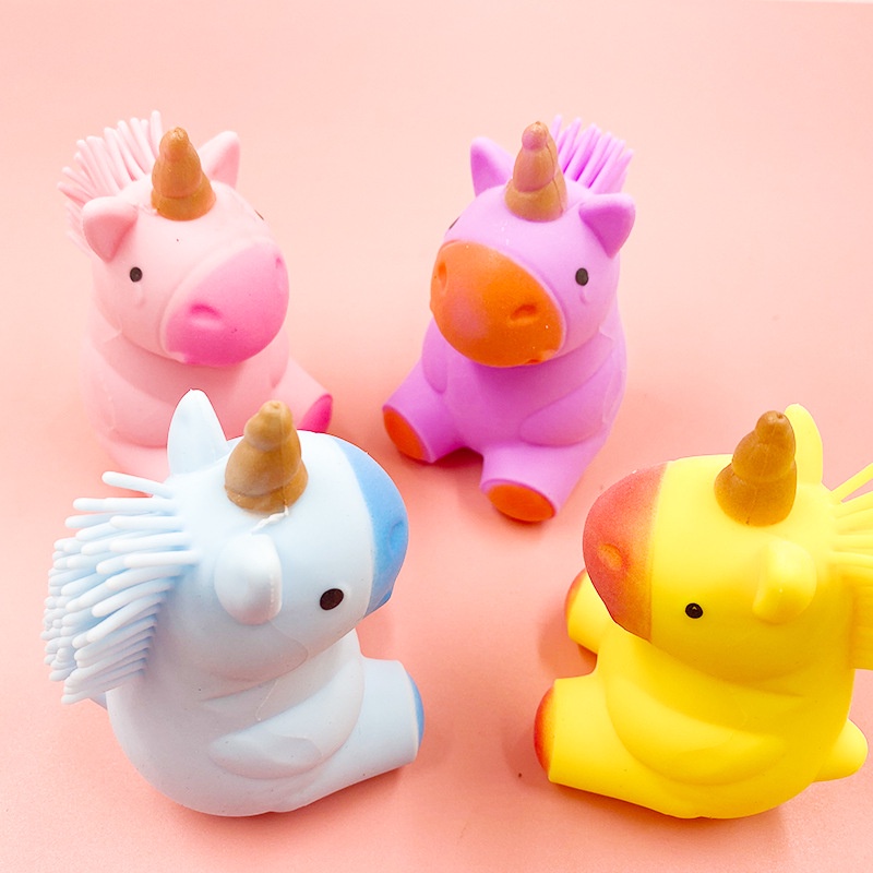 Đồ chơi bóp squishy AMILA hình ngựa unicorn giúp giảm stress