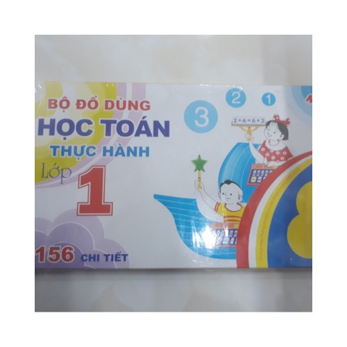 Bộ đồ dùng học Toán thực hành lớp 1- Bộ thực hành 156 chi tiết