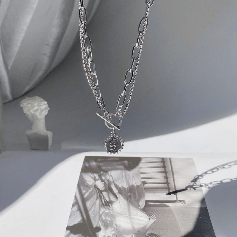 𝑭𝑹𝑬𝑬𝑺𝑯𝑰𝑷  Vòng cổ choker sợi xích hai lớp phong cách đơn giản thời trang Hàn Quốc dành cho nữ