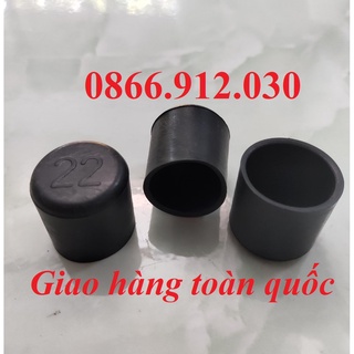 5 chiếc núm KT phi 22 bao ngoài, chân đế, chụp cao su bọc chân bàn ghế, ống  hộp