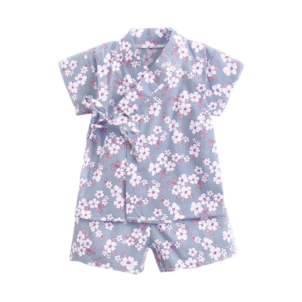 Bộ Đồ Ngủ kimono Tay Ngắn Dễ Thương Cho Bé Sơ Sinh 0847