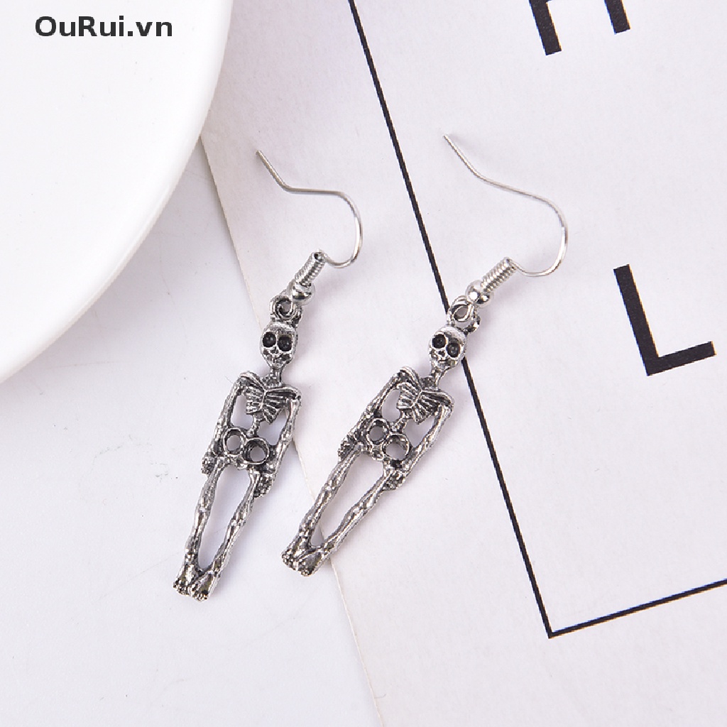 Bông Tai Hình Bộ Xương Phong Cách Cổ Điển Dành Cho Nữ