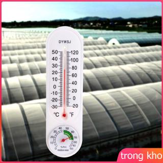 Wall Hung Thermometer Hygrometer for Indoor Outdoor Garden Office