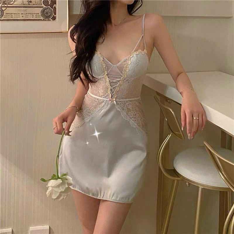 Váy ngủ sexy cao cấp Đầm mặc nhà gợi cảm quyến rũ