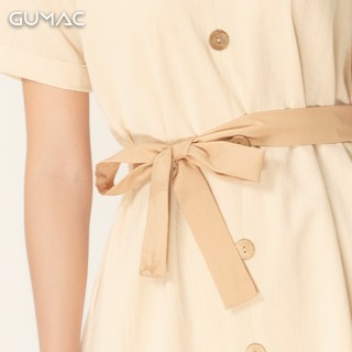 Đầm suông nữ cổ lật GUMAC DA968