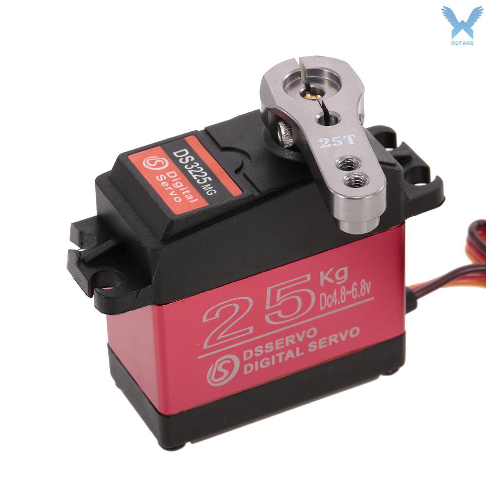 4pcs DSSERVO DS3225 Digital Servo 25KG Metal Gear High Torque Waterproof for RC Traxxas HSP Car Boat Helicopter Robot Ai