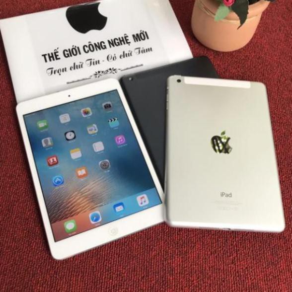 Máy Tính Bảng iPad Mini - 64Gb/ 32Gb/ 16Gb (Wifi + 4G) - Zin Đẹp 99% - Đầy đủ phụ kiện linhcu