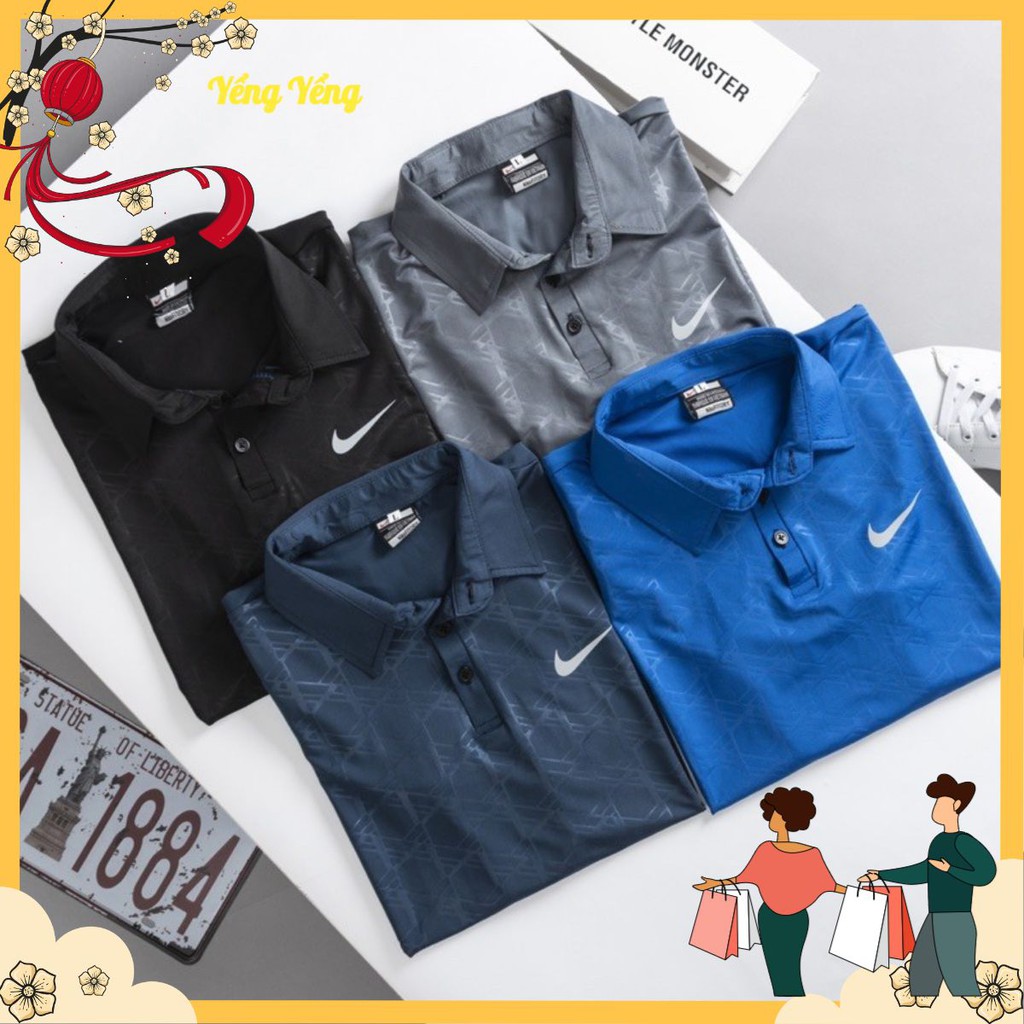 [Mã SKAMA06 giảm 8% tối đa 50K đơn 250K] BNA15 - BỘ NAM CỔ ĐỨC VÂN THOI NIKAI JUST DO IT