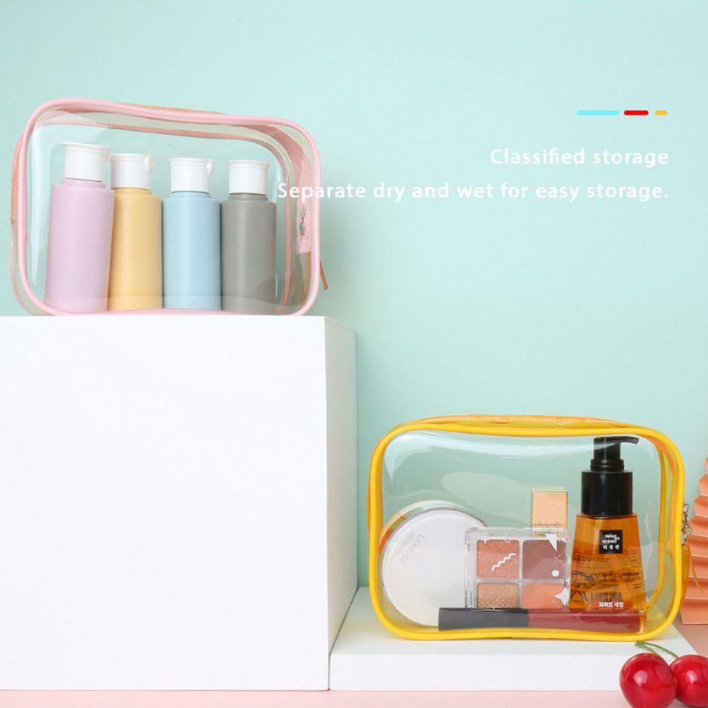 Bộ 2 Túi Đựng Mỹ Phẩm Bằng Nhựa PVC Chống Thấm Nước Cỡ Lớn Tiện Dụng