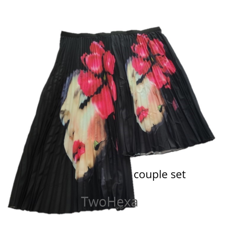 Chân Váy Tutu Dài Xếp Ly Lưng Cao Co Giãn In Họa Tiết Hoạt Hình Phong Cách Hồi Giáo Cho Nữ 2022