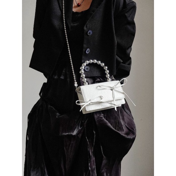 Túi đeo chéo/Túi sách cầm tay sang chảnh thắt nơ