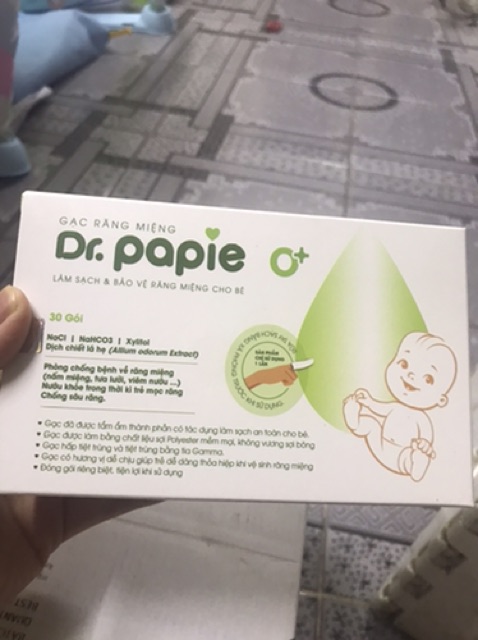 Gạc rơ lưỡi Dr papie