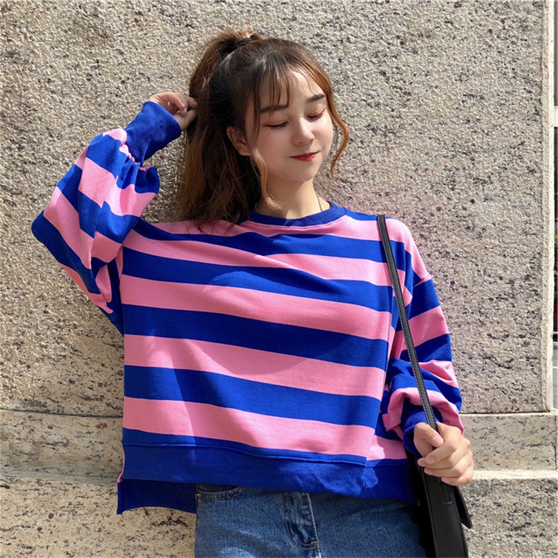 🌈M-4XL phong cách Hàn Quốc kích thước lớn thanh mẫu áo len dài tay lỏng quanh cổ top của phụ 🌸 | BigBuy360 - bigbuy360.vn