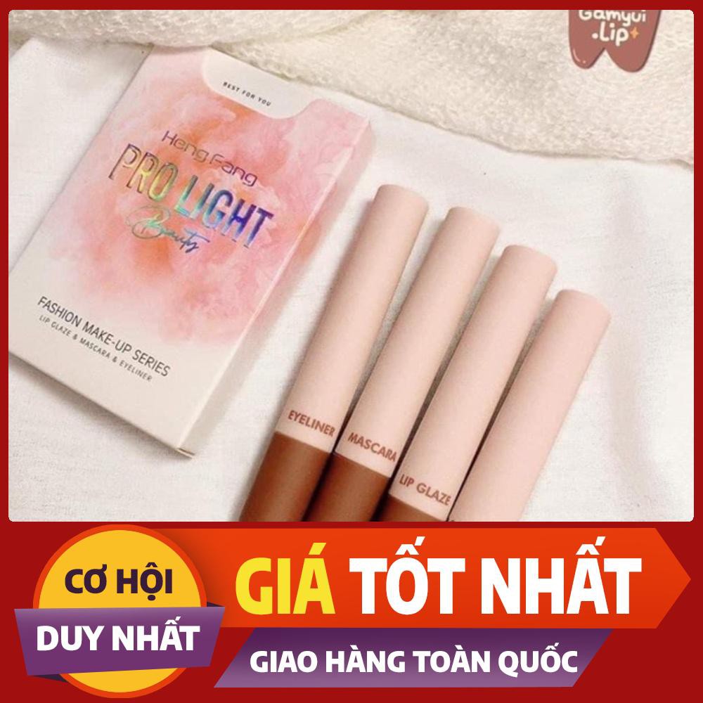 [sale] Set trang điểm mắt môi Pro Light Heng Fang Beauty 4 sản phẩm
