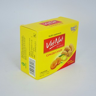 Combo gồm 10 hộp Kẹo gừng VietNat không đường