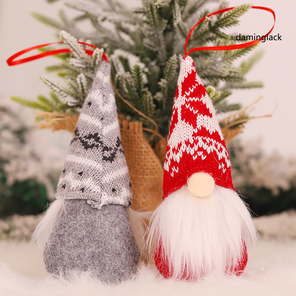 Phụ Kiện Trang Trí Cây Thông Giáng Sinh Hình Mặt Người Đáng Yêu