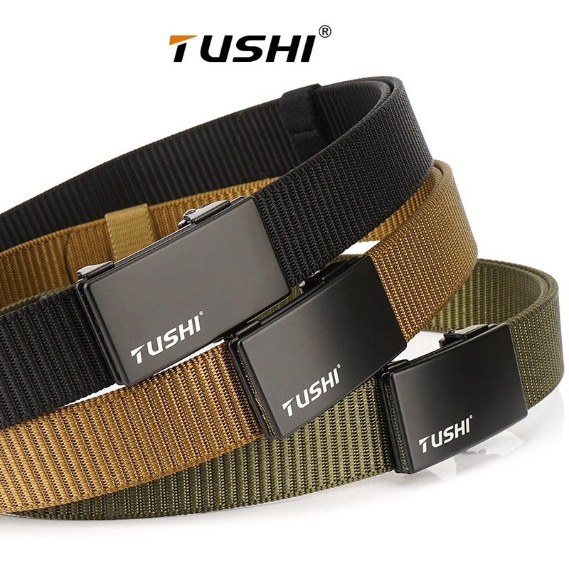 (BỀN ĐẸP)Thắt Lưng Nam Cao Cấp TuShi_Khóa Bằng Hợp Kim Không Gỉ_Dây Vải Canvas Siêu Bền Đẹp_Dây Nịt Nam Mạnh Mẽ Nam Tính
