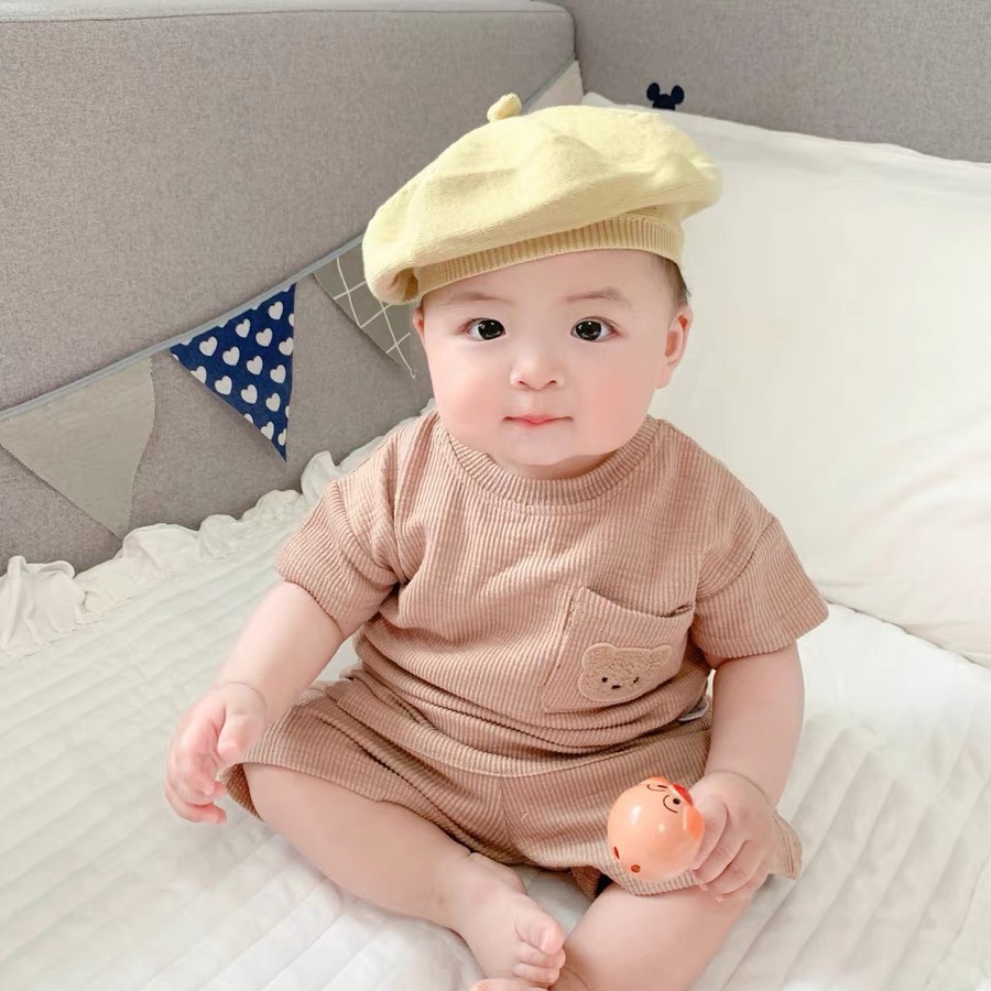 Bộ Đồ Thời Trang Mùa Hè 2 Món Xinh Xắn Dành Cho Bé 0-3 Tuổi