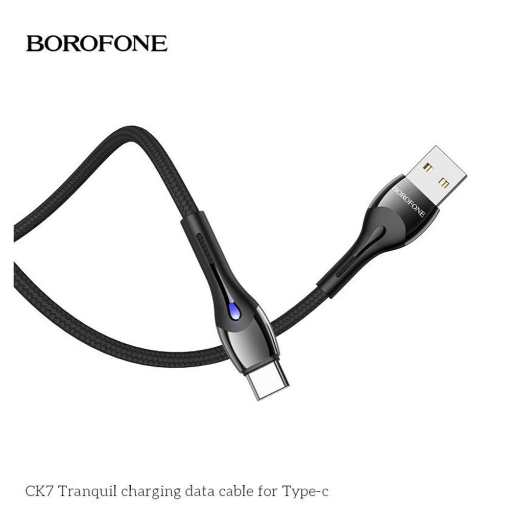 Cáp Sạc TYPE C Borofone CK7 Dài 1M Dây Dù Cho Android - BH 12 Tháng 1 đổi 1 (MÀU SẮC NGẪU NHIÊN) - Hưng Long PC