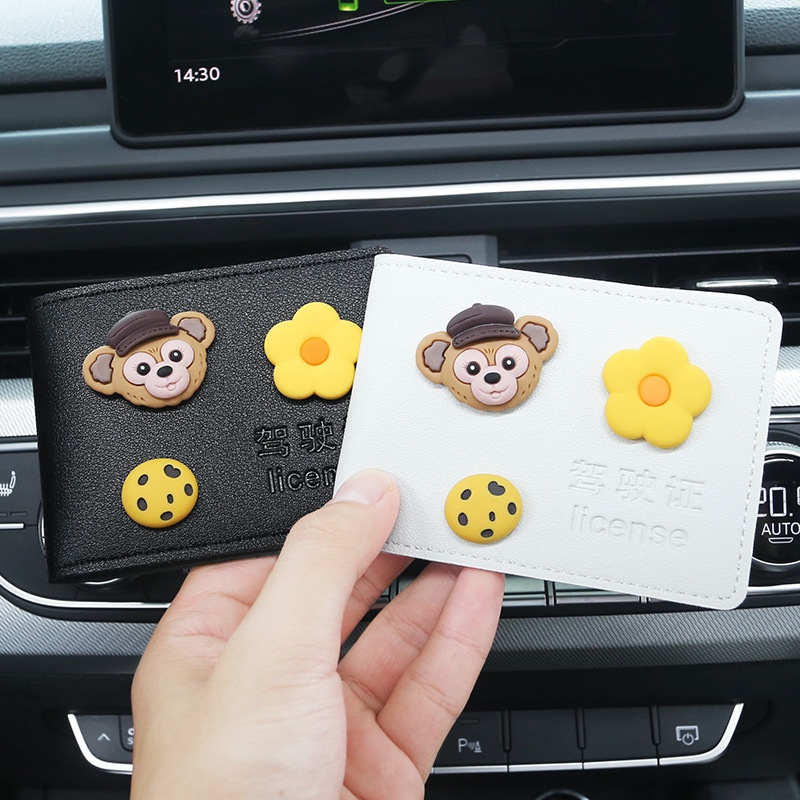 Ví Da Đựng Bằng Lái Xe in Họa Tiết Hoạt Hình Dễ Thương Sáng Tạo Cho Nữ