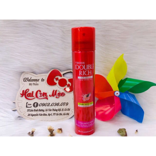 Keo giữ nếp tóc Double Rich Hair Spray