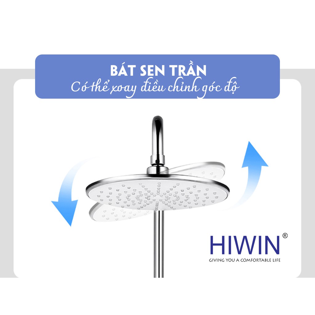 Sen vòi đồng mạ crom mặt gương sáng bóng cao cấp Hiwin KF-105