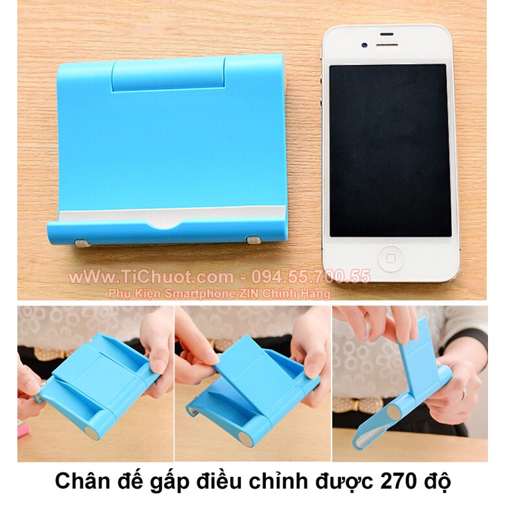 Đế nhựa Giá Đỡ dựng Điện Thoại, Tablet gấp gọn được