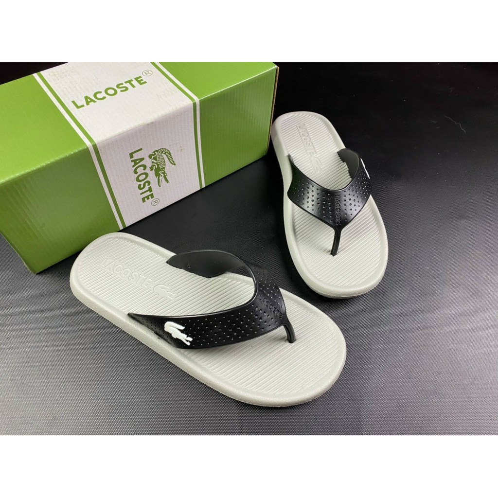 Dép Kẹp Cao Su Nam Lacoste Full Box