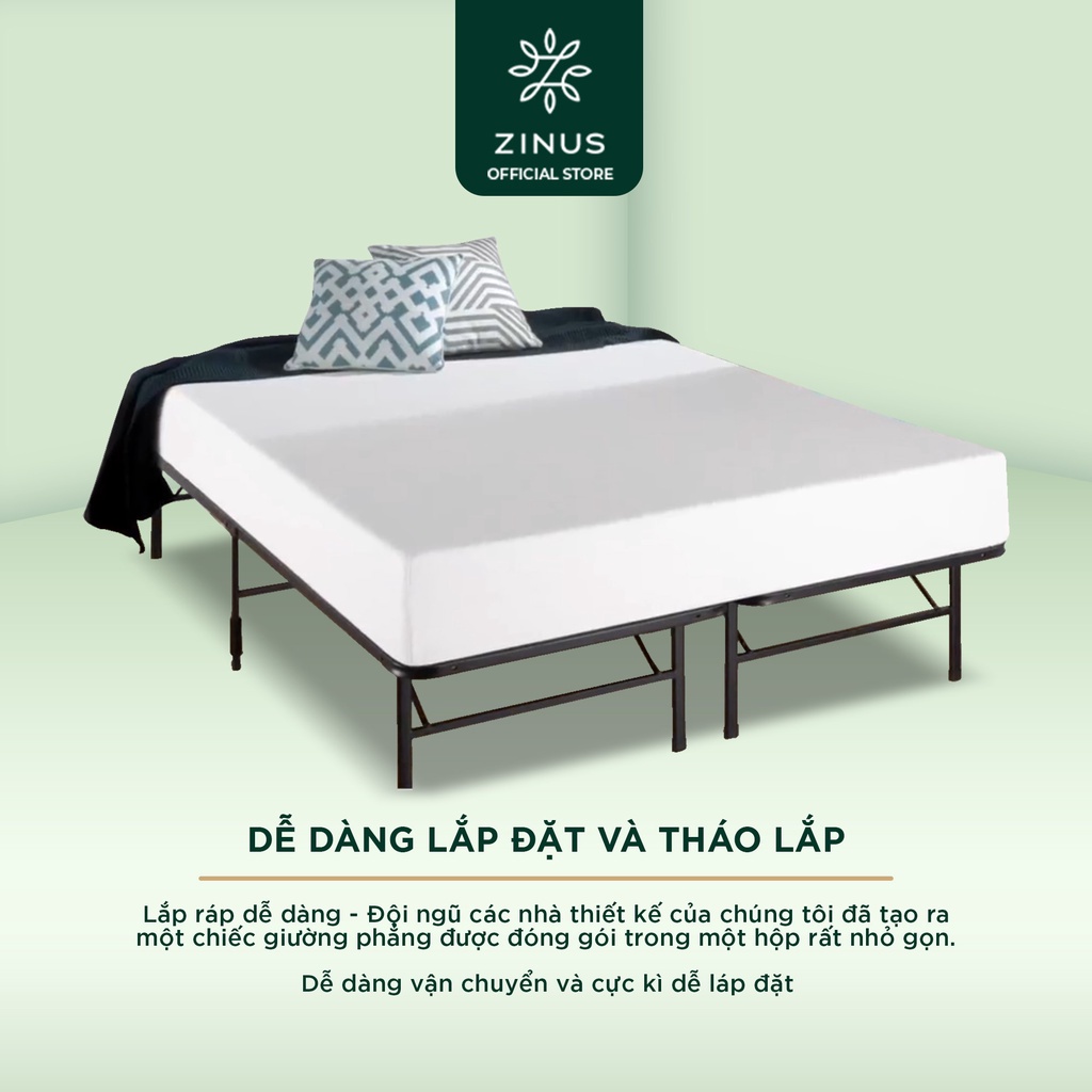 Giường Sắt Xếp Thông Minh Zinus Smart Base