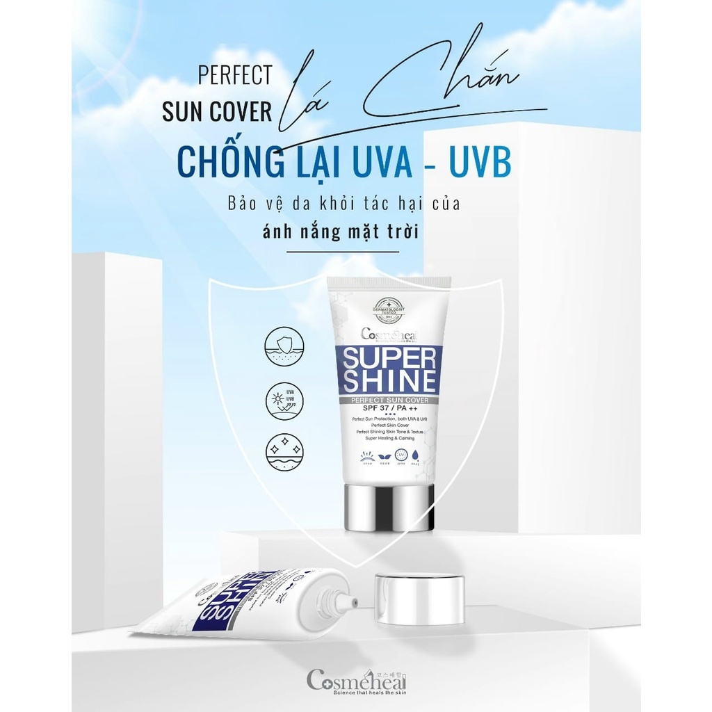 Kem Nền Chống Nắng CosmeHeal Super Shine Perfect Sun Cover