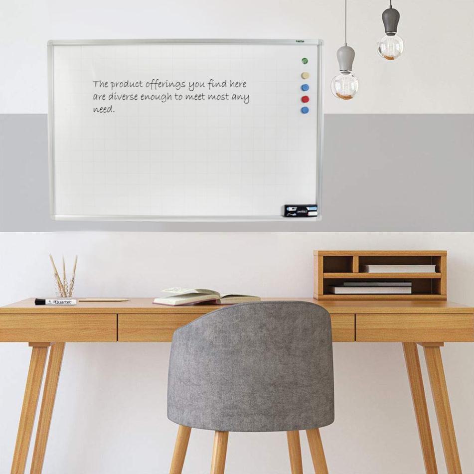 Bảng từ trắng hàn quốc 60 x 80cm kèm bút + lau bảng