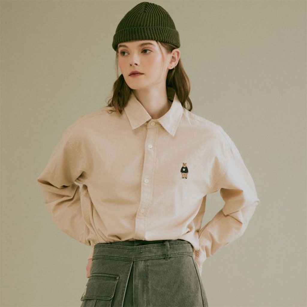 Áo sơ mi WHOAU WHYWC2111U Steve vải Oxford