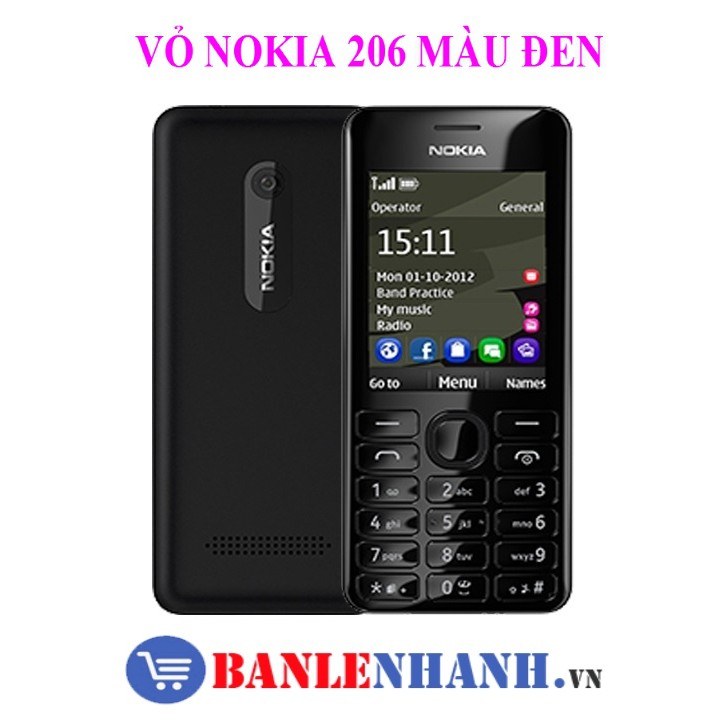 VỎ NOKIA 206 MÀU ĐEN | BigBuy360 - bigbuy360.vn