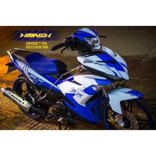 Decal tem trùm xe exciter 150 mẫu mxking 2