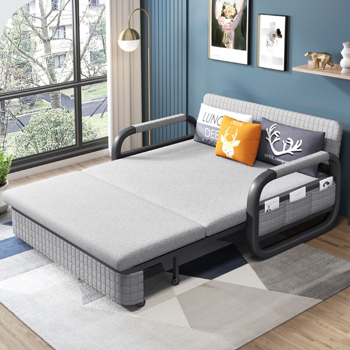 Sofa kết hợp giường thông minh xếp gọn không ngăn chứa đồ kích thước 120*190cm