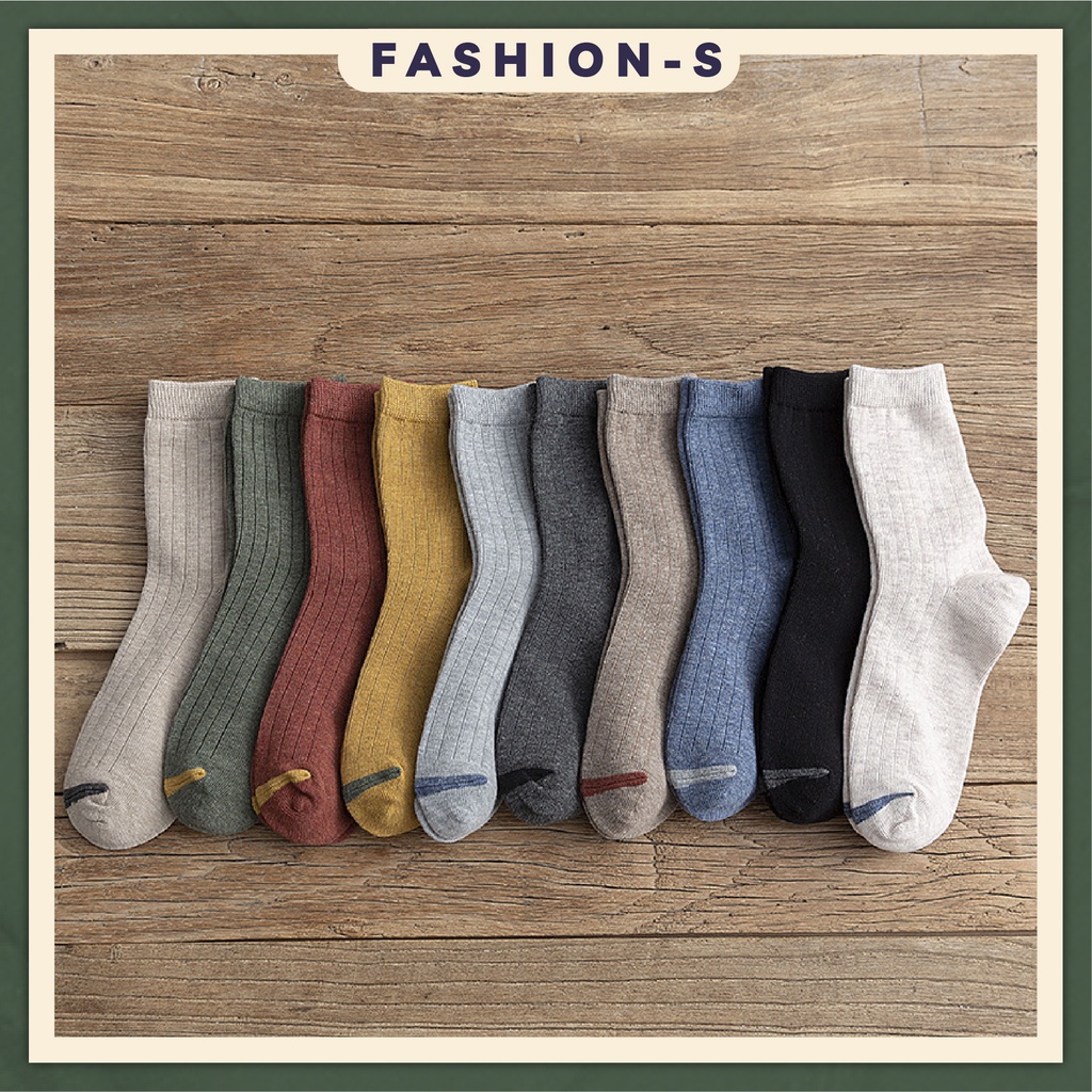 Tất cổ cao, vớ nữ chât vải cotton co giãn cao cấp phong cách Hàn Quốc - FASHION S