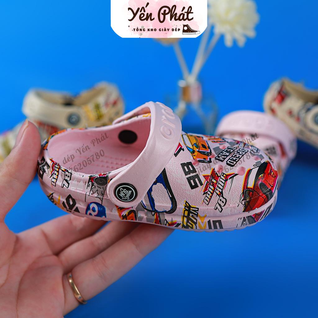 Dép Sục Cross Cho Bé Size Nhí Hình Ô Tô MS1908 Eva Siêu Nhẹ (Ảnh Thật)