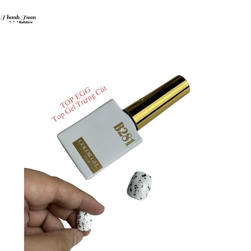 Nước sơn gel móng tay B281, B281 top trứng cút - Phụ kiện đồ nail HSM