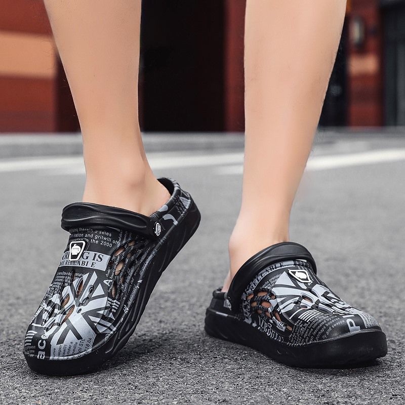 Giày Sandal Xỏ Ngón Thoáng Khí Trọng Lượng Nhẹ Chống Trượt Phong Cách Mới Mùa Hè Cho Nam