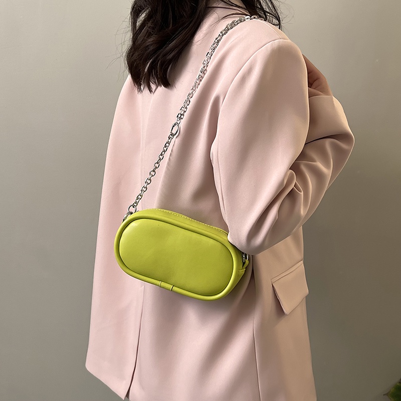 Túi đeo chéo vai IELGY màu kẹo đơn giản phối xích kết cấu đơn giản cho nữ