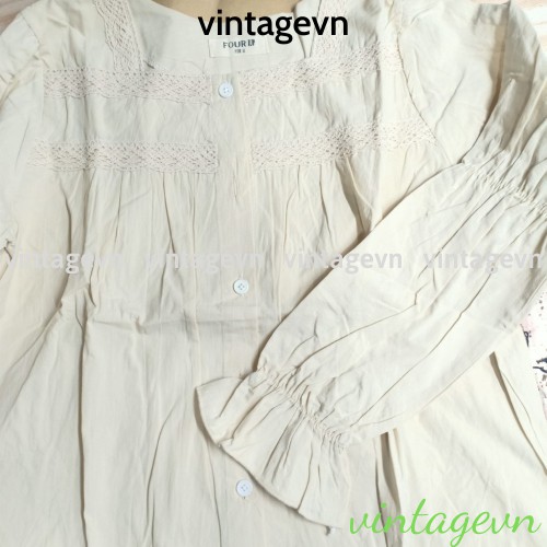 Áo babydoll tay bèo tiểu thư , sơ mi nữ cổ bèo tay FREESHIP 50K A010
