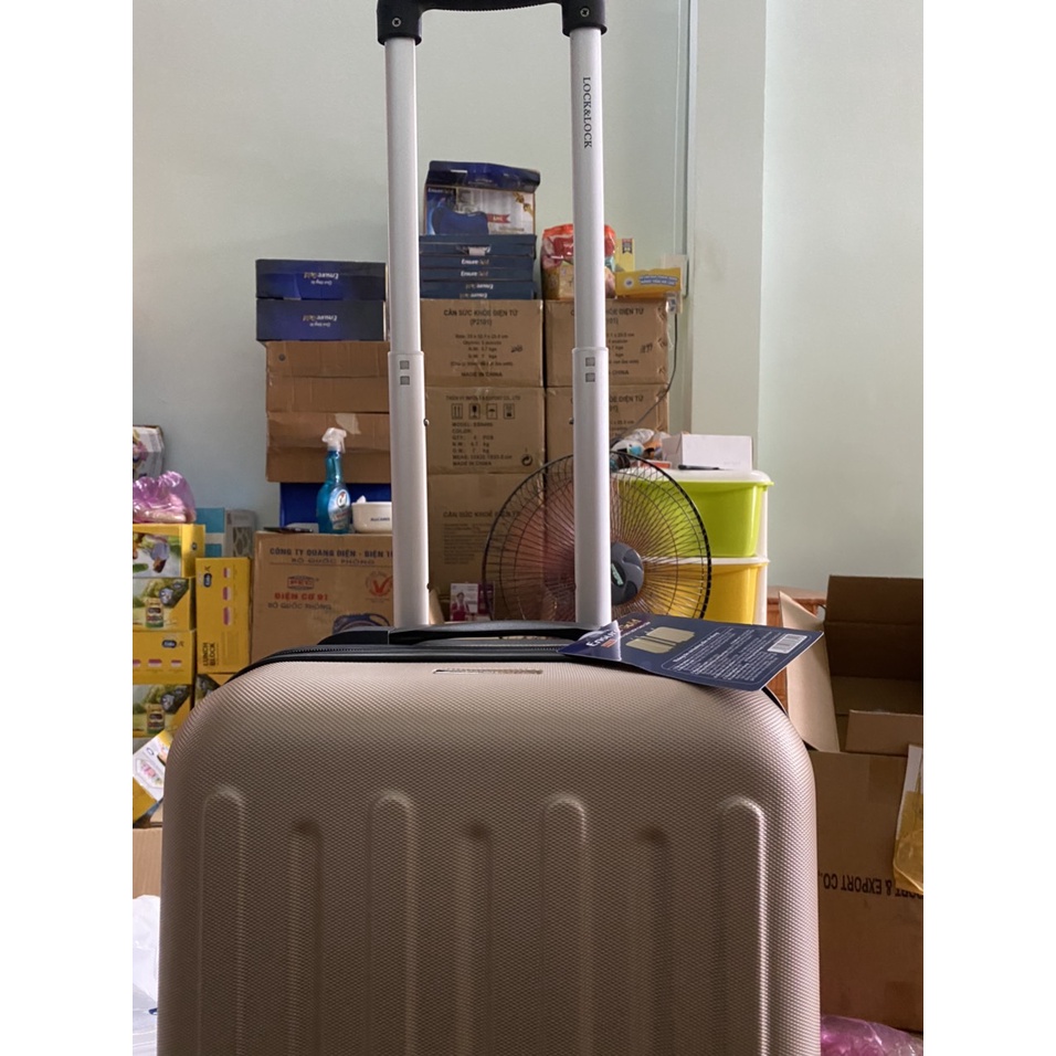 VALI DU LỊCH 20INCH MÀU VÀNG LOCK&LOCK QUÀ TẶNG SỮA ENSURE