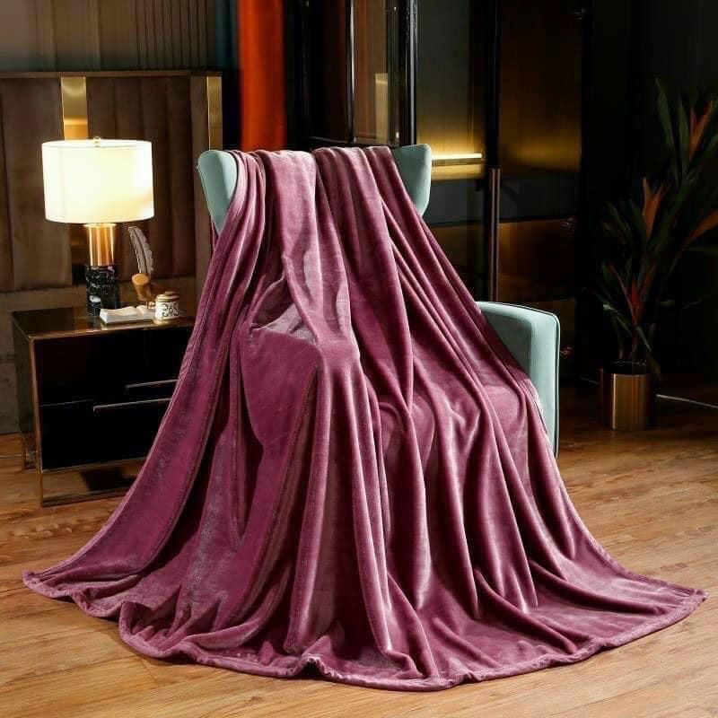 Chăn lông tuyết Muji mềm mịn không phai không xù 2m x 2m2