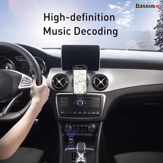 Tẩu sạc đa năng tích hợp phát nhạc từ USB dùng cho xe ô tô Baseus F40 AUX/FM Wireless MP3 Car  3A, 2 Port, Bluetooth 5.0