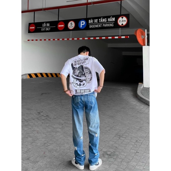 QUẦN BAGGY JEANS ỐNG RỘNG,QUẦN BAGGY ỐNG RỘNG UNISEX NAM VÀ NỮ BAD 826
