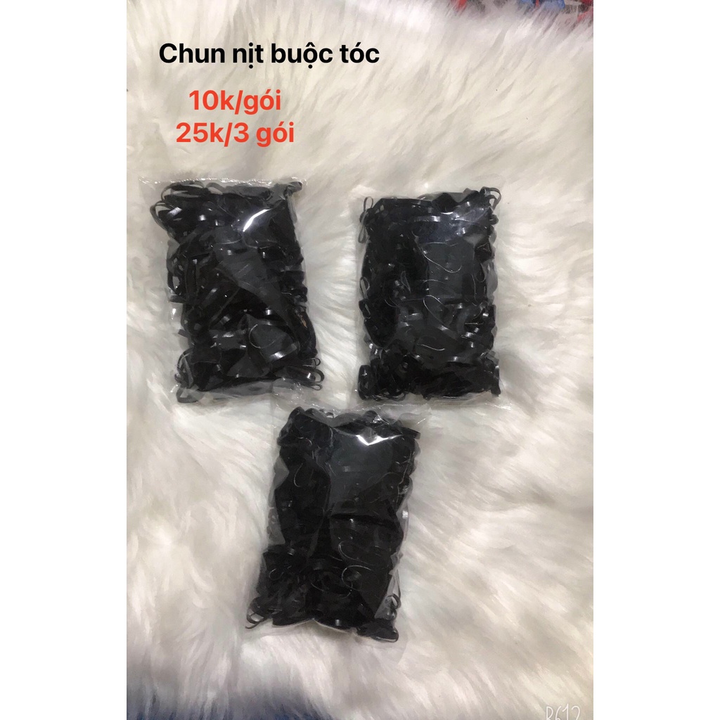 Gói Dây chun nịt cột giữ chặt tóc cố định để buộc cao sử dụng hàng ngày chuyên dụng màu đen