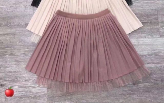 Chân váy xếp ly ren gấu siêu dễ thương | BigBuy360 - bigbuy360.vn