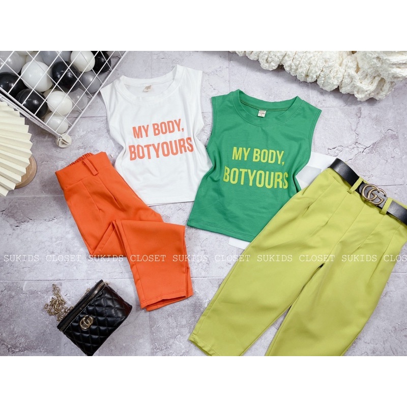 Bộ MY.BODYY siêu sang cho bé gái (không kèm đai) 15-40kg