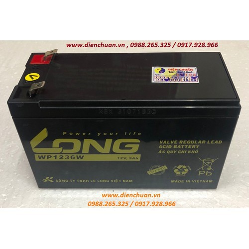  Ắc quy Long 12V 9Ah WP1236W